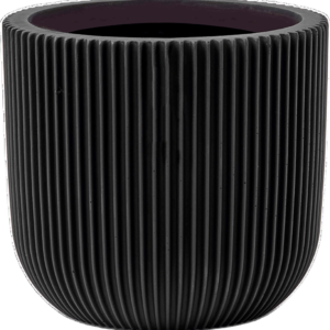 Capi Nature Groove Planter Ball Intense Black 14x13cm