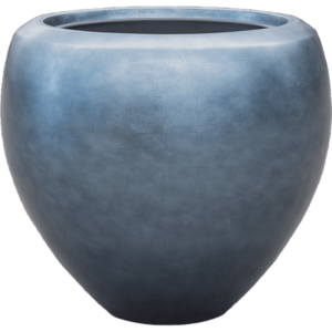 Baq Metallic Silver leaf Couple matt ice blue (met inzetbak), 50x45cm