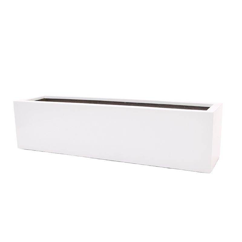 Argento Balcony Box M 80x20x20 cm Shiny White 1 Argento Balcony Box M 80x20x20 cm Shiny White