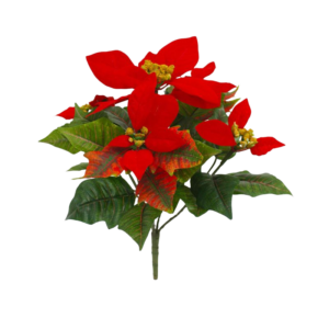 Poinsettia kunstplant 25cm - rood