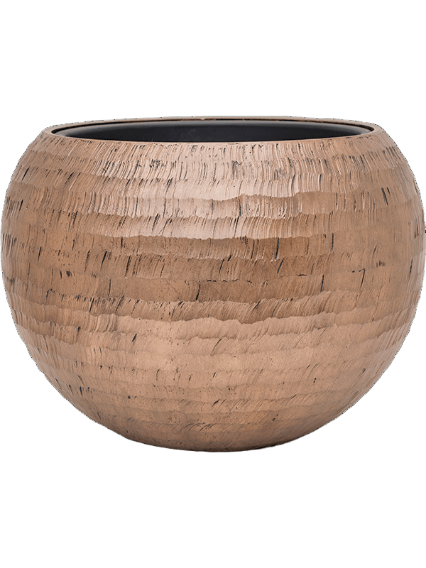 Baq Opus Hammered Globe Gold (met inzetbak) 60x43cm 1 Baq Opus Hammered Globe Gold (met inzetbak) 60x43cm