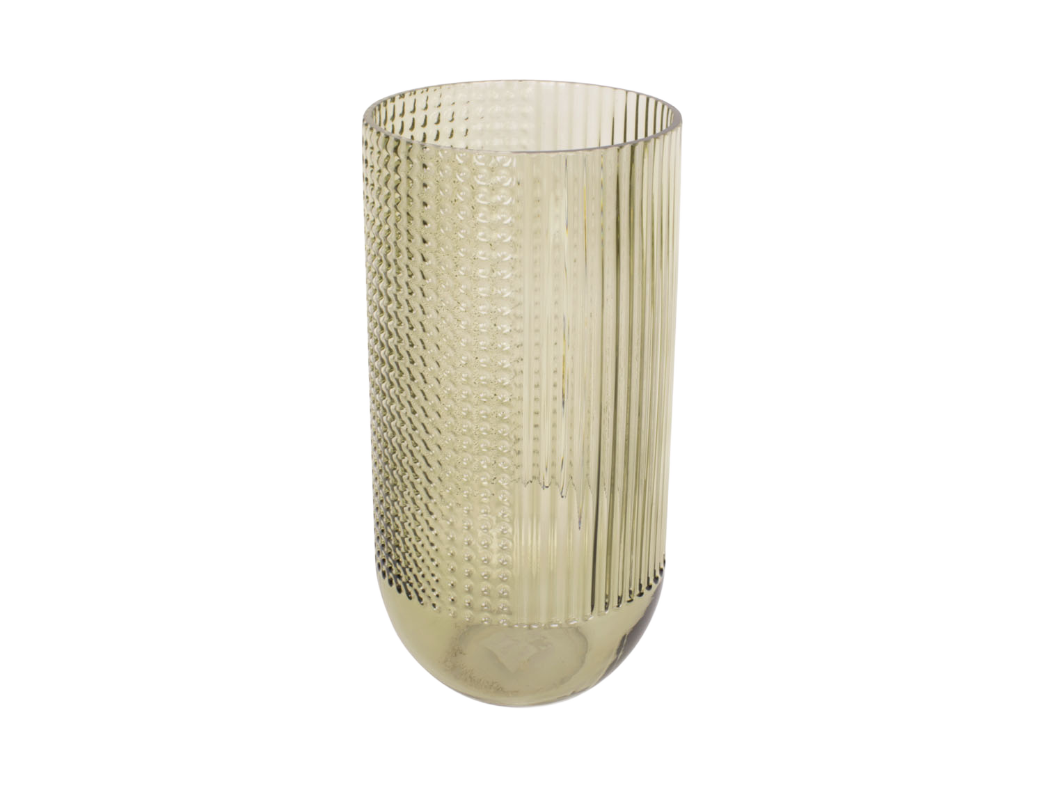 Bloemenvaas Attract groot 30x 15cm - mosgroen 1 Bloemenvaas Attract groot 30x 15cm - mosgroen