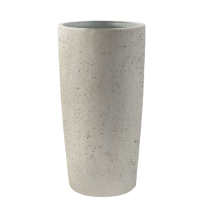 Grigio Vase Tall M 36x36x68 White-Concrete