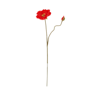 Kunst Klaproos 74cm Rood