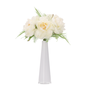 Kunst pioenrozen boeket Nomi Marbella Crème 40cm