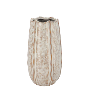 Sifan witte vaas 14x14x26cm