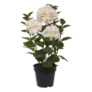 Hortensia Kunstplant in pot 65cm Wit
