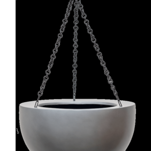 Baq Gradient Hanging bowl matt grey, 33x21cm