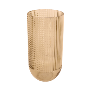Bloemenvaas Attract groot 30x 15cm - zandbruin