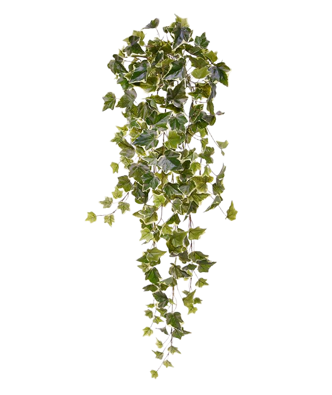 Hedera kunst hangplant 80cm - bont 1 Hedera kunst hangplant 80cm - bont