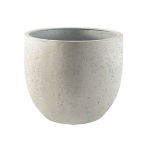 Grigio New Egg Pot White-Concrete M 45x38