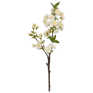 Pruimenbloesem Kunsttak 48cm Creme