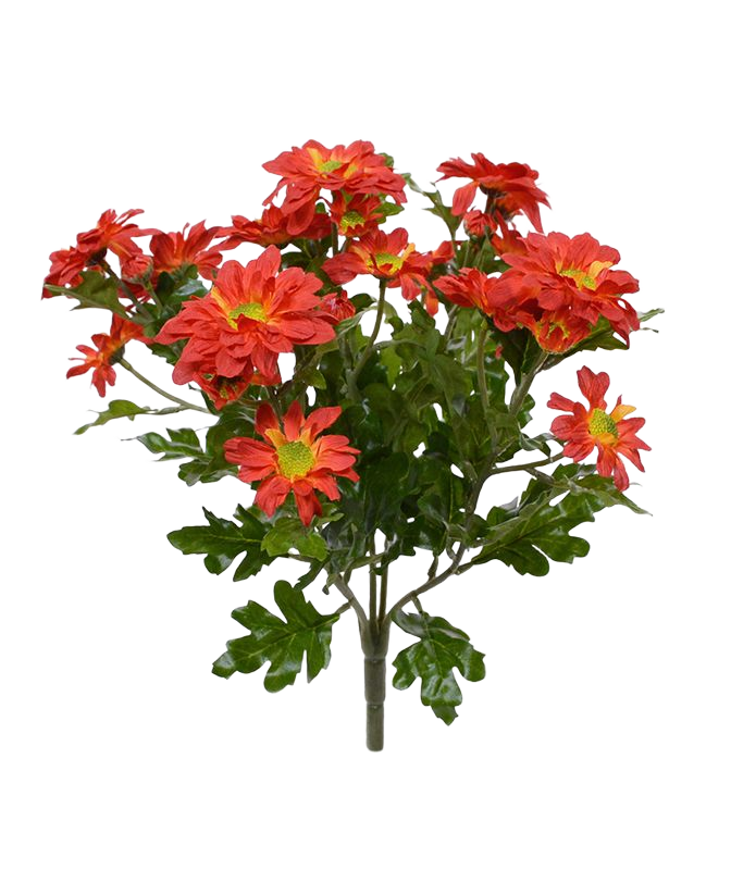 Chrysant kunstboeket 35 cm oranje 1 Chrysant kunstboeket 35 cm oranje