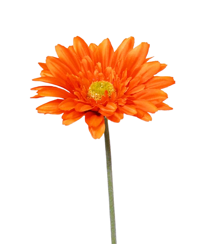 Gerbera kunst steelbloem 60 cm oranje 1 Gerbera kunst steelbloem 60 cm oranje