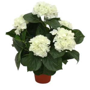 Hortensia deluxe kunstplant 45cm - crème