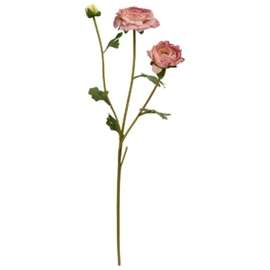 Kunst Ranonkeltak 60 cm roze