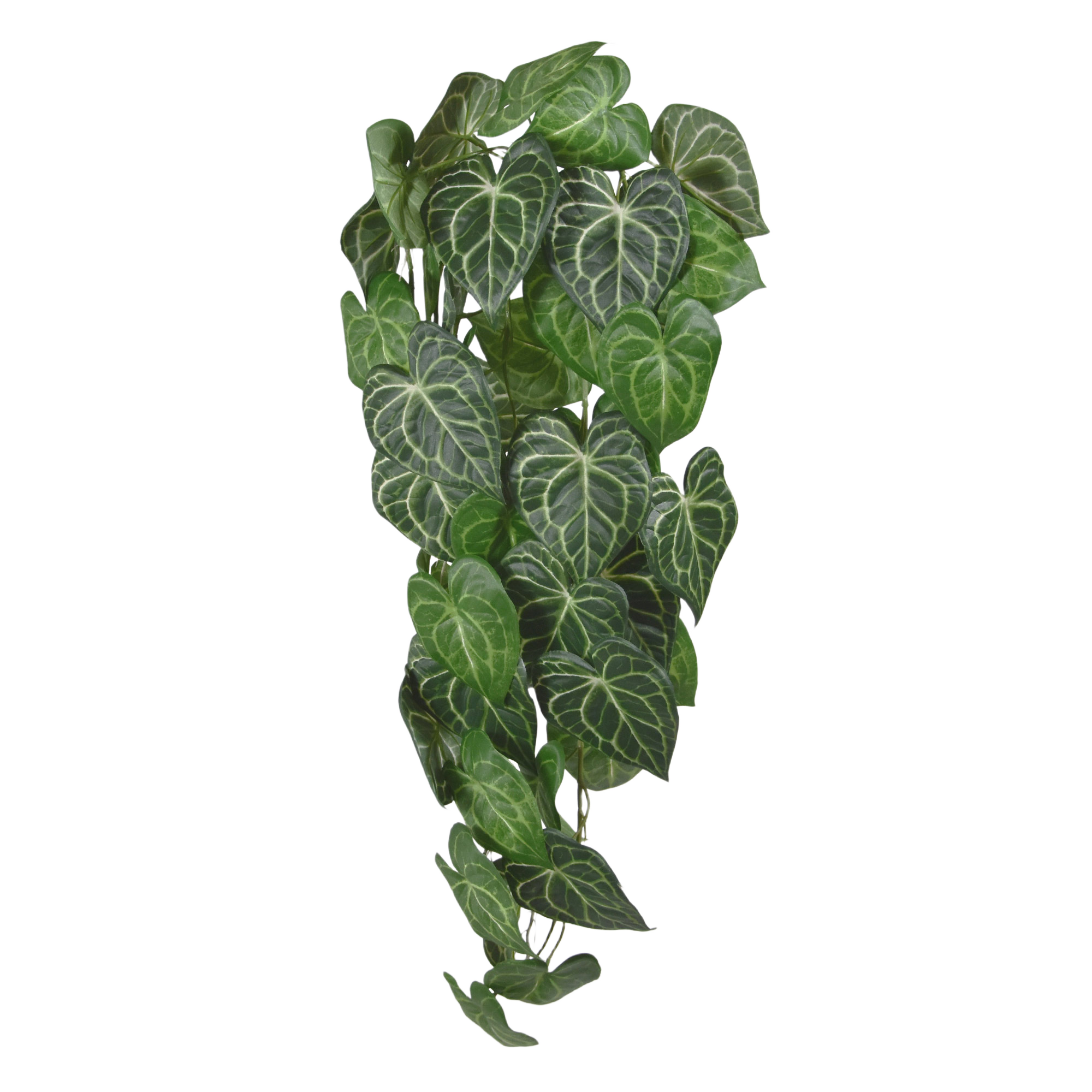 Anthurium Clarinervium kunst hangplant 80cm 1 Anthurium Clarinervium kunst hangplant 80cm