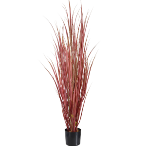 Kunst Rietgras plant deluxe 130cm - Burgundy