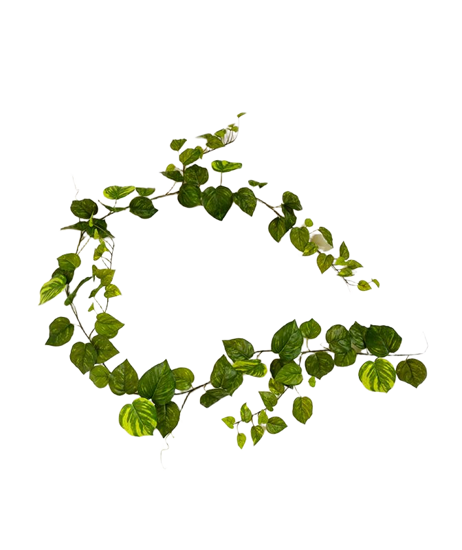 Pothos kunst guirlande 180cm - bont 1 Pothos kunst guirlande 180cm - bont