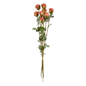 Kunst Rozenbundel x8 70 cm roze